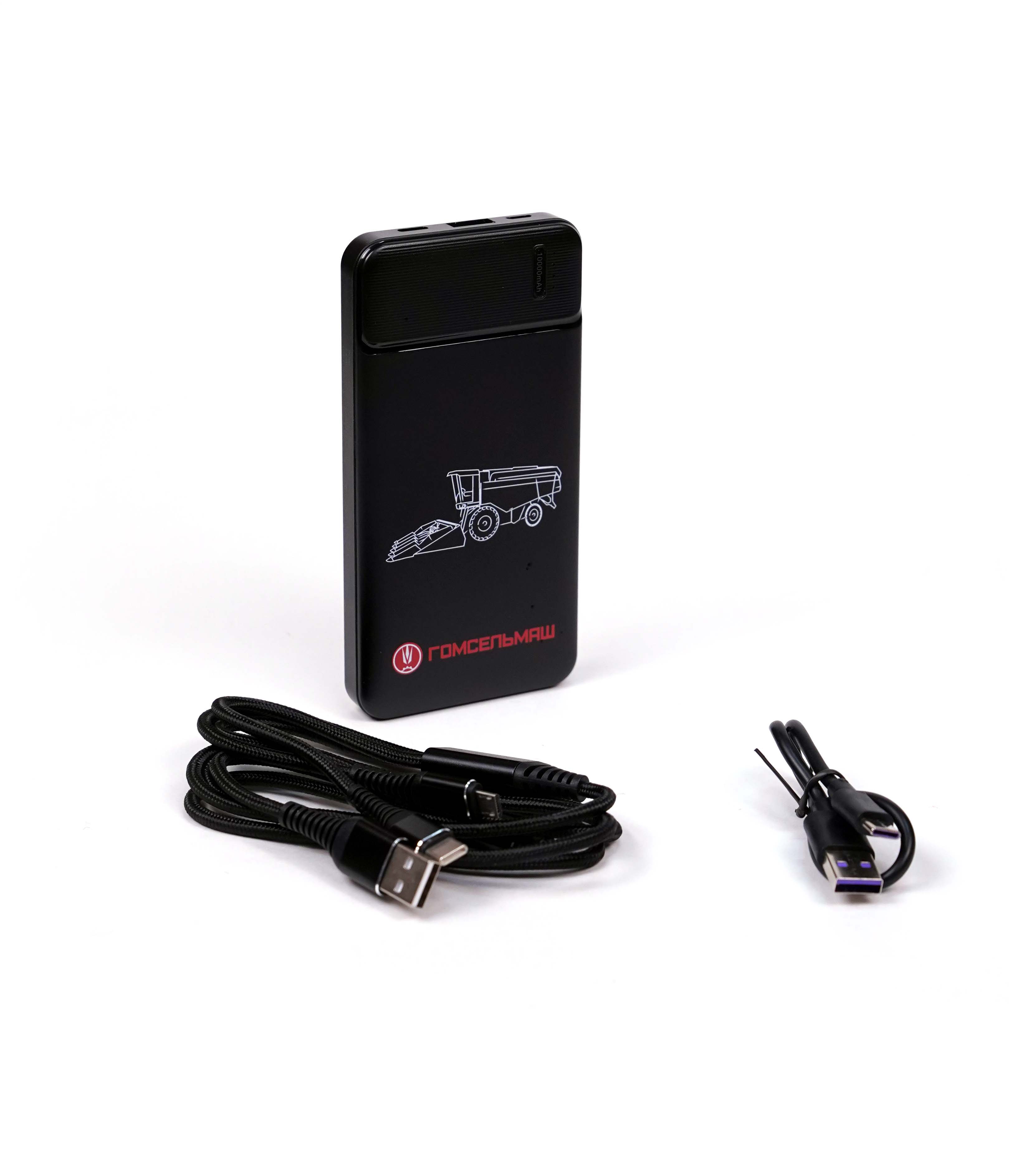 Аккумулятор внешний "First Step", 10 000 mАН, черный