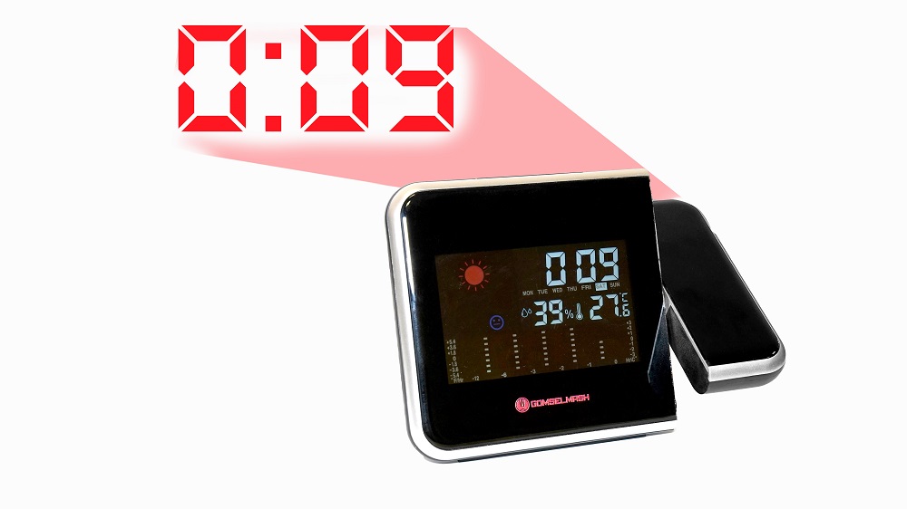 Часы-метеостанция Jettix, черные