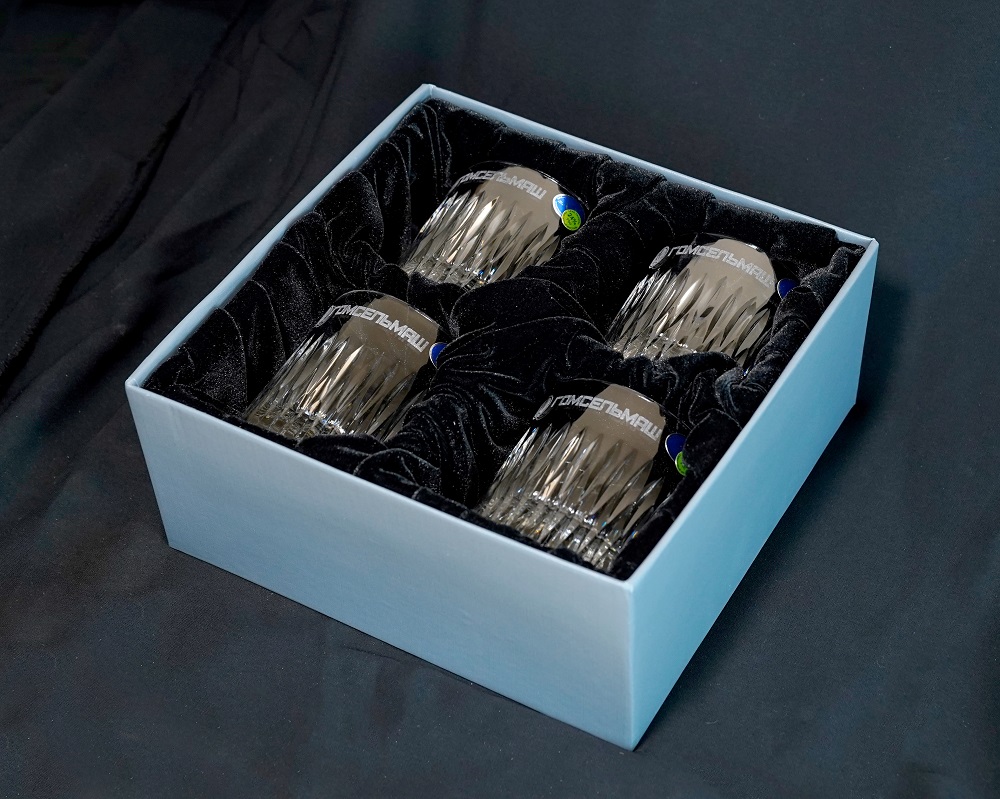 Набор хрустальных стаканов для виски, 250 гр.