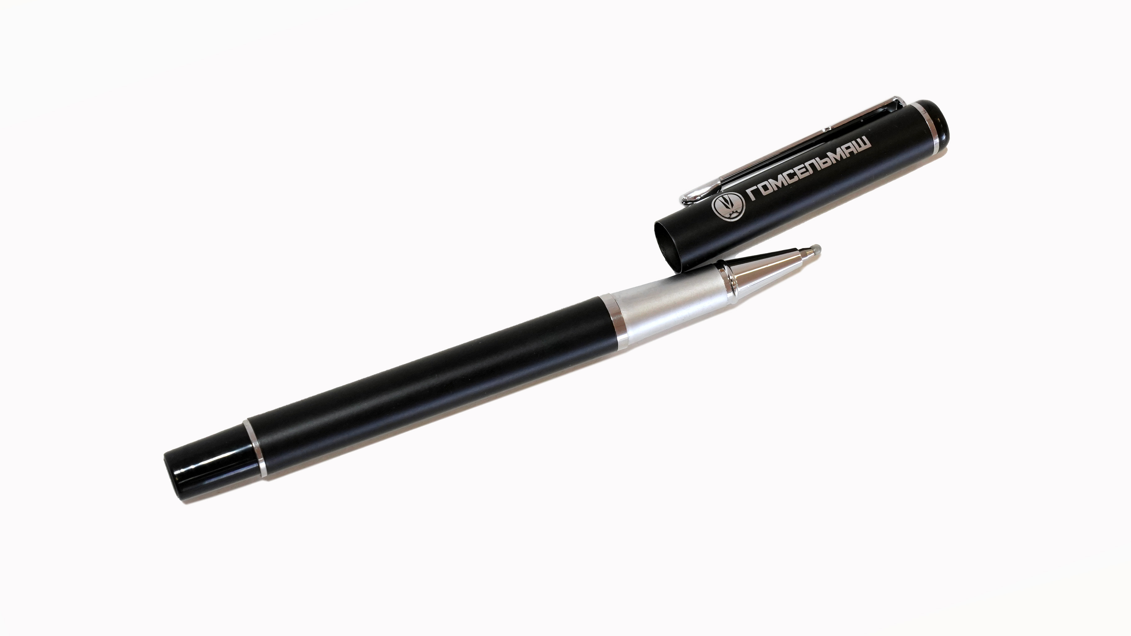 Ручка роллер металлическая черная