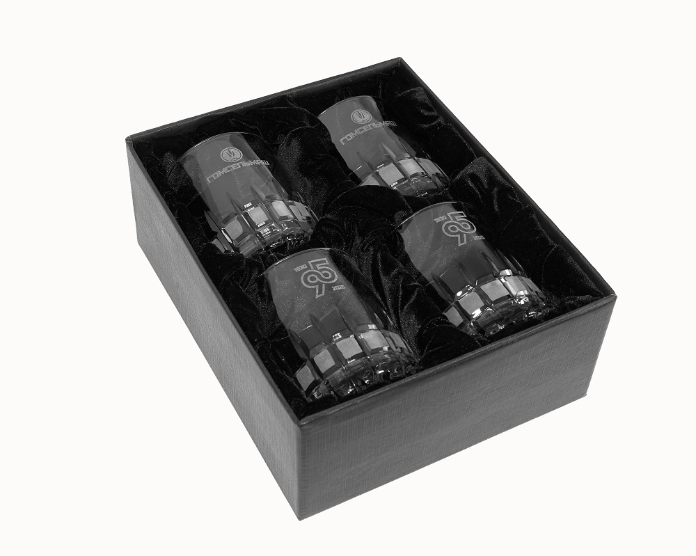 Набор хрустальных стаканов для виски, 330 гр.