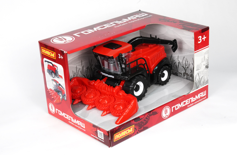 Игрушка комбайн кормоуборочный в коробке
