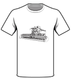 Футболка унисекс STAN, хлопок, белый (С комбайном)