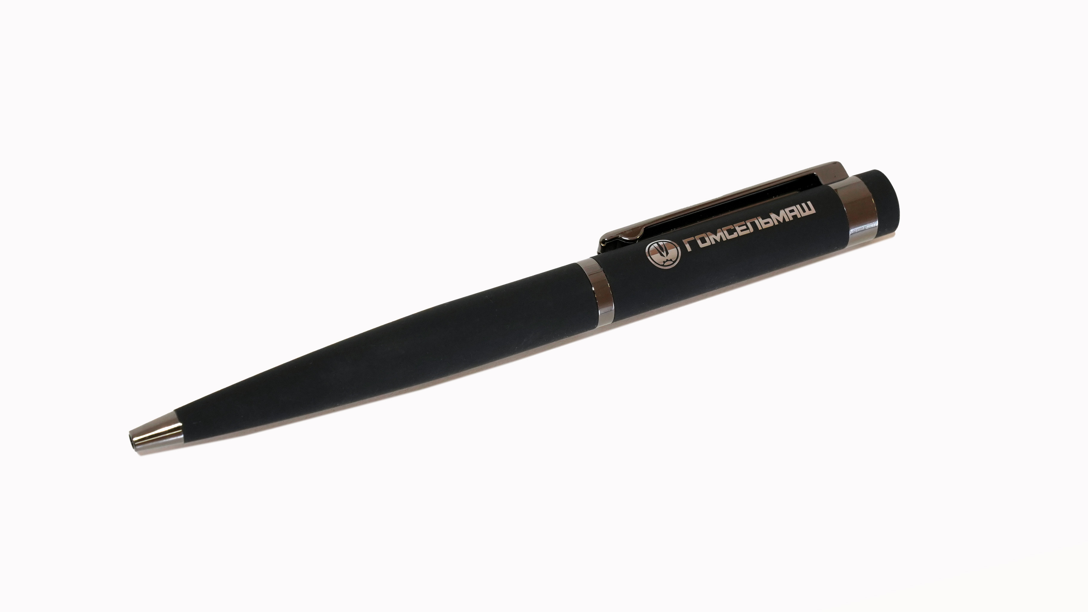 Ручка шариковая софт тач Attashe металлическая 